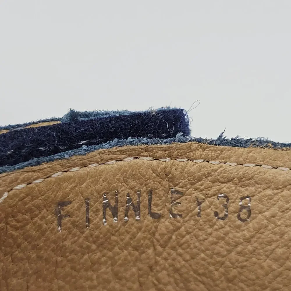 Miz Mooz Leather Side-Zip Sandals Finnley River Slingback Slide Navy EU 38 7.5-8 - Picture 8 of 10